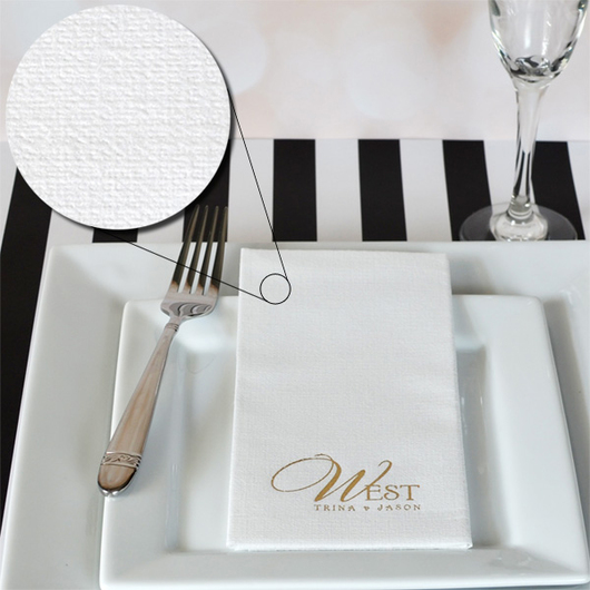 Close Up Linen Look Dinner Napkins